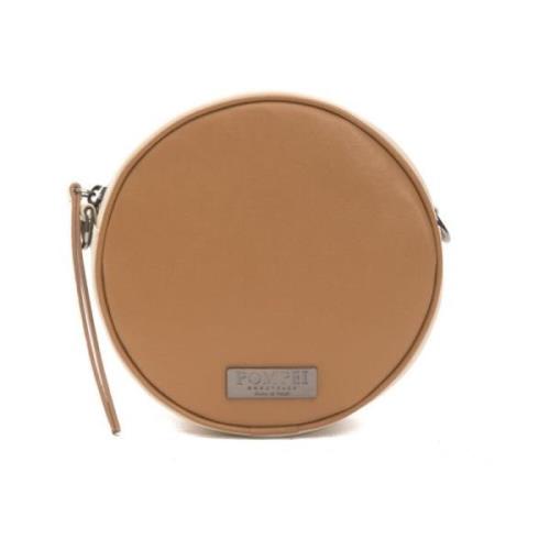 Læder Crossbody Taske med Logo Foring