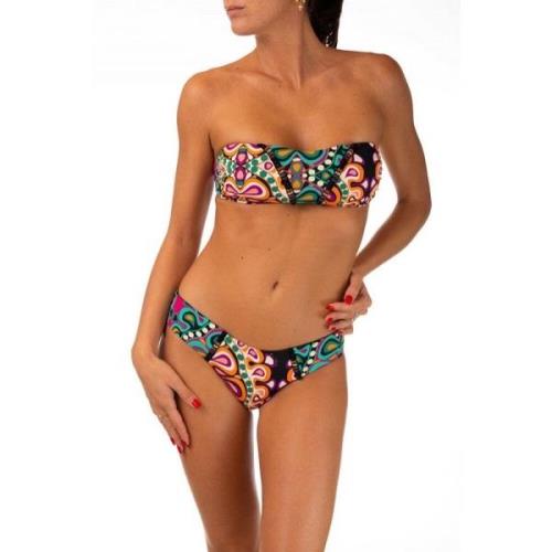 Broderet Bandeau Bikini Bund