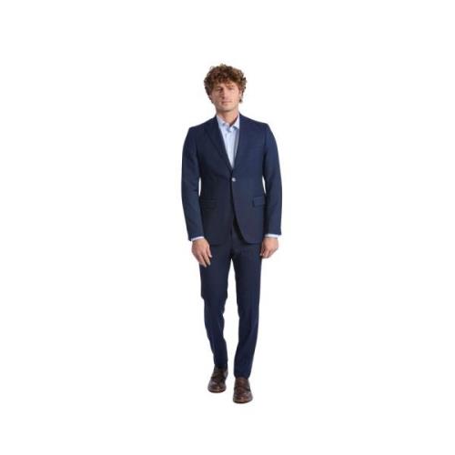 Slim Fit Ulddragt Klassisk Stil