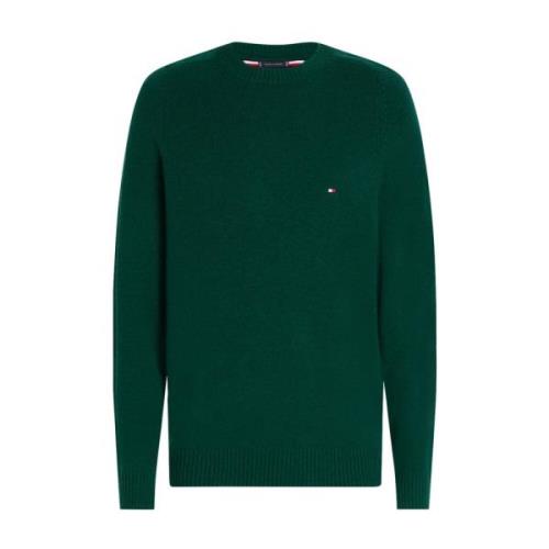 Grøn Sweater Lambswool Crewneck Stil