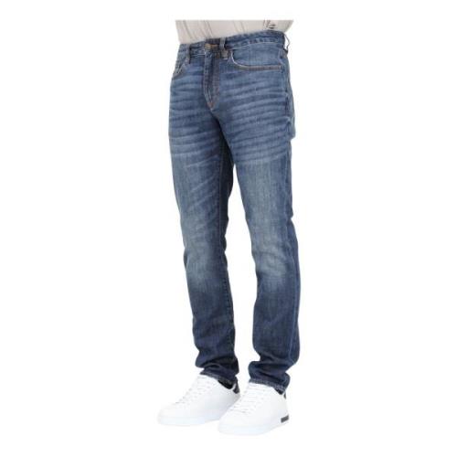 Slim Fit Blå Denim Jeans