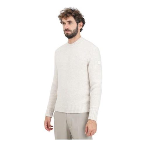 Beige Crewneck Sweater Velan