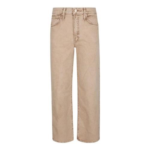 Beige Jeans, USA Fremstillet, Bomuldsblanding