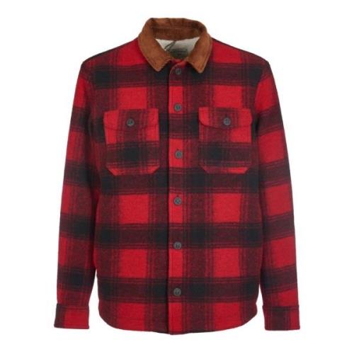 Rød Tartan Overshirt Frakke