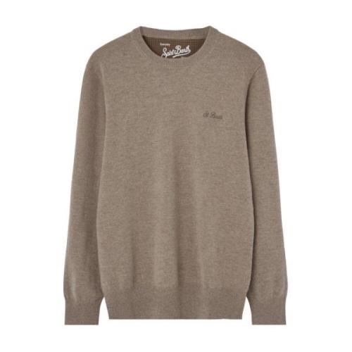 Beige Logo Miniature Sweater Jersey