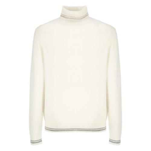 Ivory Uld Høj Hals Sweater