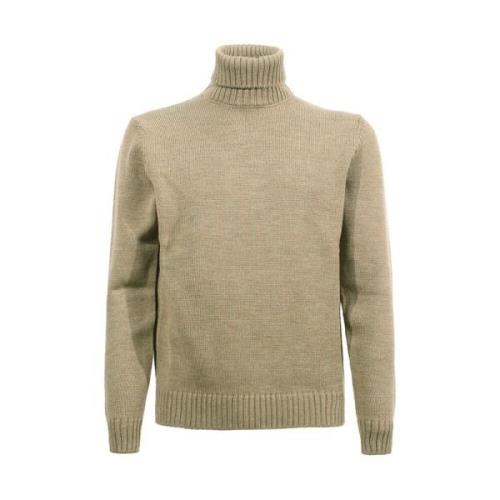 Merino Uld Turtleneck Sweater Kamel