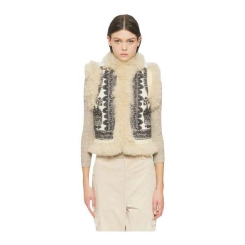 Boheme Chic Broderet Cream/Black Vest