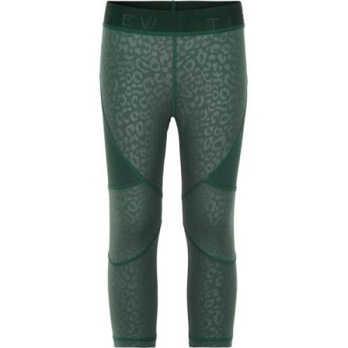 Grøn Leopard Print Sports Tights