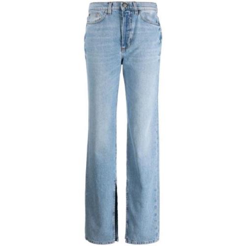 Blå Straight Jeans