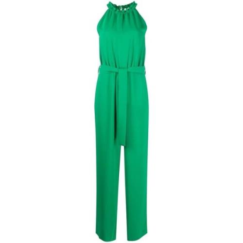 Grøn Polyester Jumpsuit Blazer