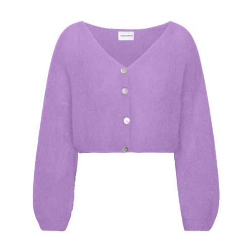 Mohair Cropped Cardigan Lilla