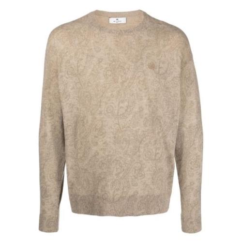 Elegant Beige Uld Sweater