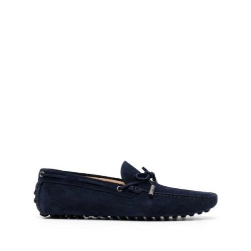 Blå Ruskind Loafers Casual Flats