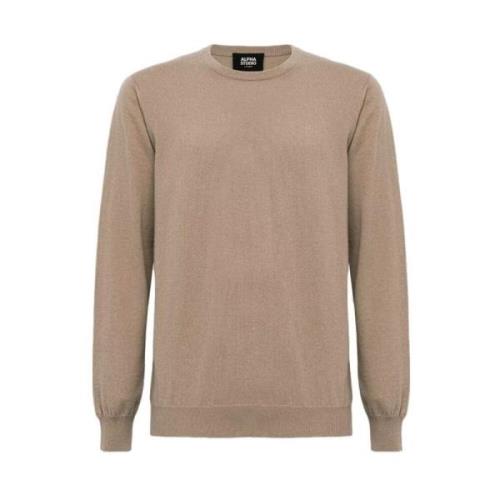 Uld og Kashmir Ribstrikket Sweater