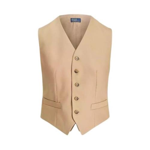 Beige bomuldsvest