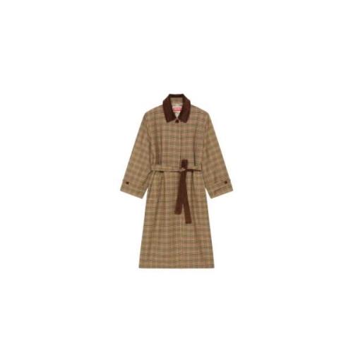 Prince of Wales Uld Trench Coat