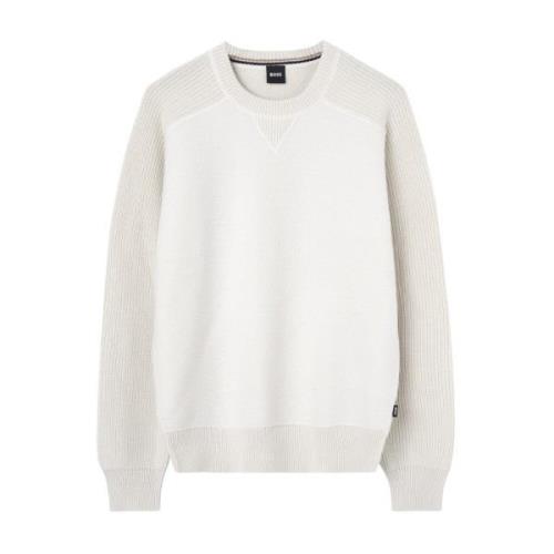 Tyk Strik Hvid Sweater