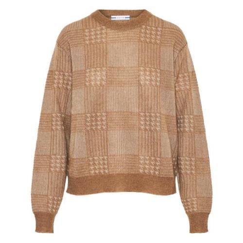 Mohair Crew-neck Strikvarer Made in Italy