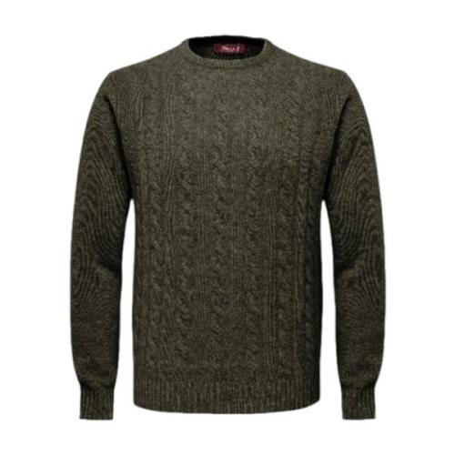 Cable Crewneck Strik Sweater