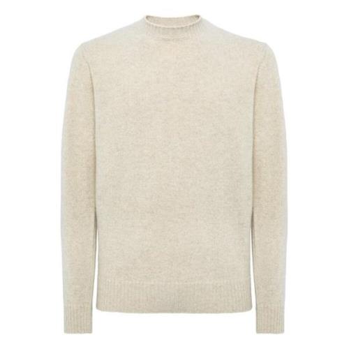 Uldblandet rund hals sweater