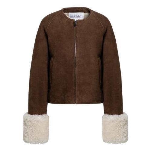 Shearling Læderjakke