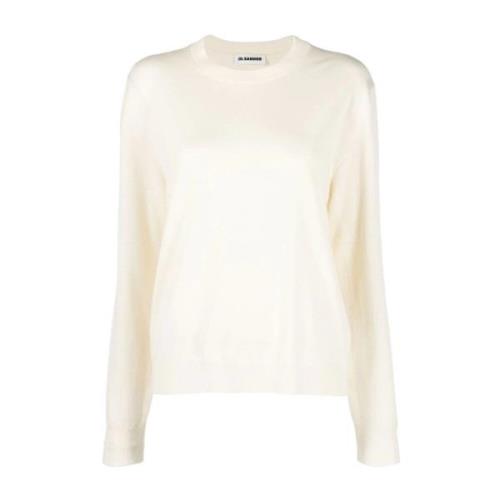 Elegant Beige Uld Sweater