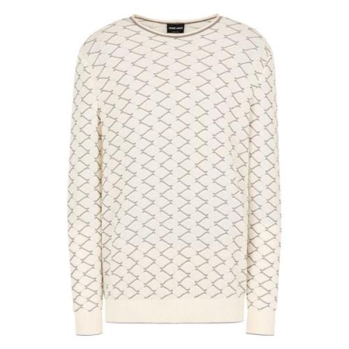 Elegant Beige Bomuld Kasjmir Sweater