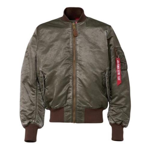 Vintage Mud Olive Bomber Jakke