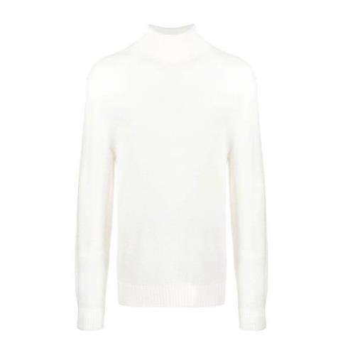 Elegant Beige Uld Sweater