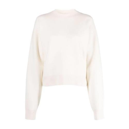 Beige Uld Kashmir Sweater