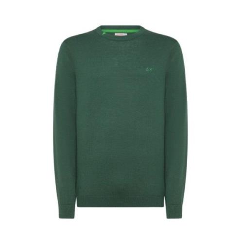 Uld Bomuld Sweater Crewneck Ribbed Kanter