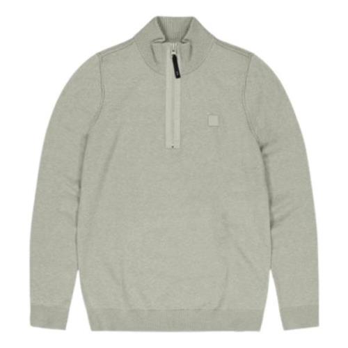 Grøn Clifden Halfzip Sweater