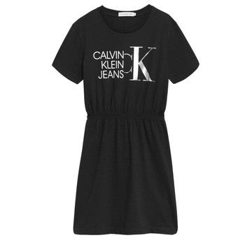 Korte kjoler Calvin Klein Jeans  HYBRID LOGO T-SHIRT DRESS