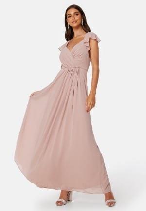 Bubbleroom Occasion Rosabelle Tie Back Gown Dusty pink 40