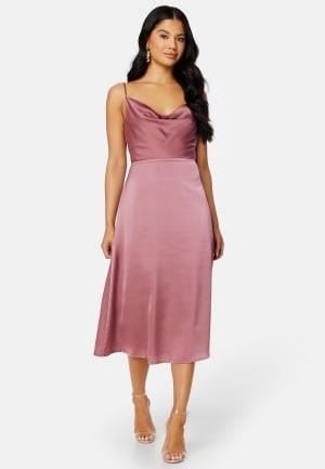 Bubbleroom Occasion Marion Waterfall Midi dress Old rose 36