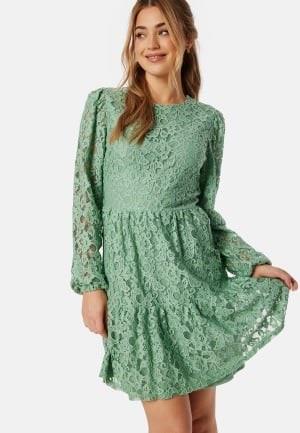 BUBBLEROOM Blanca lace dress Dusty green 36