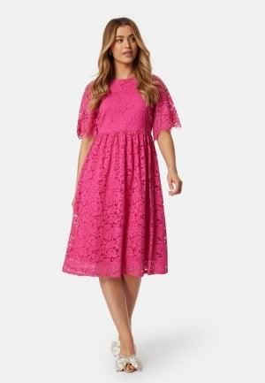 Happy Holly Mandie lace dress Cerise 36