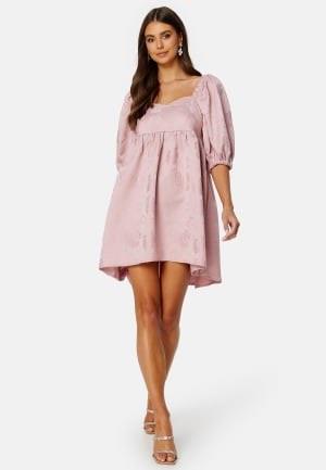 BUBBLEROOM Summer Luxe High-Low Dress Dusty pink 48