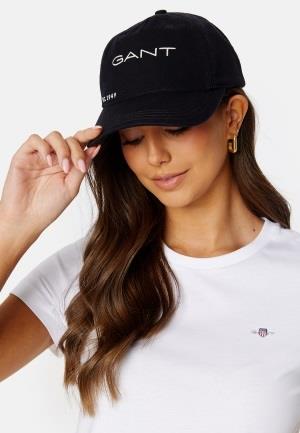 GANT Graphic CottonTwill Cap Ebony Black One size