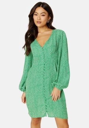 ONLY Leonora L/S V-Neck Dress Jelly Bean AOP:Mini XL