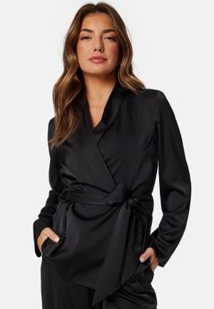 BUBBLEROOM Pilar Soft Satin  Blazer Black 36