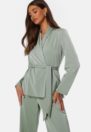 BUBBLEROOM Pilar Soft Satin  Blazer Dusty green 44