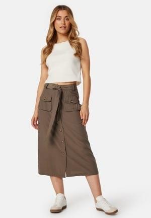 BUBBLEROOM Shaima Cargo Skirt Khaki beige 42