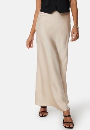 VILA Viellette high waist long skirt Cement 38