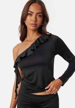 BUBBLEROOM Amandah Frill Top Black XS