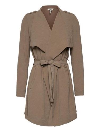 Objannlee Short Jacket Noos Tynd Frakke Brown Object