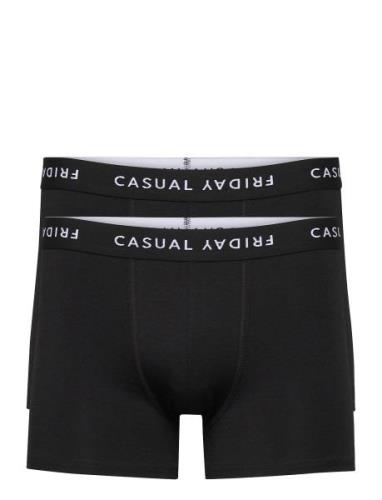 Cfnorh Logo 2-Pack Bamboo Trunks Boxershorts Black Casual Friday