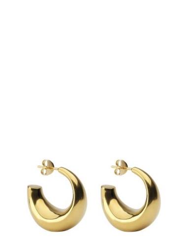 Bolded Earring Gold Accessories Jewellery Earrings Hoops Gold Syster P