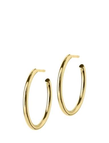 Hoops Earrings Medium Accessories Jewellery Earrings Hoops Gold Edblad